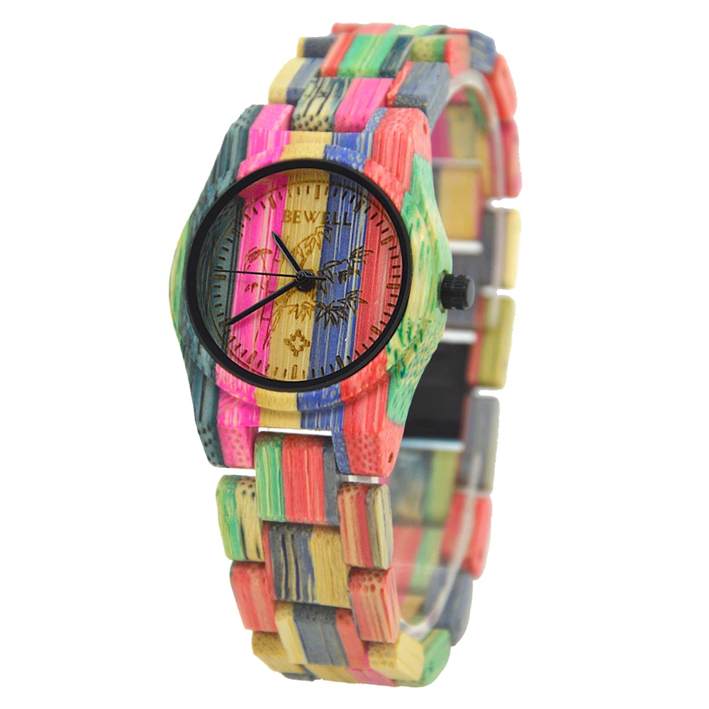 BEWELL WOODEN WATCH