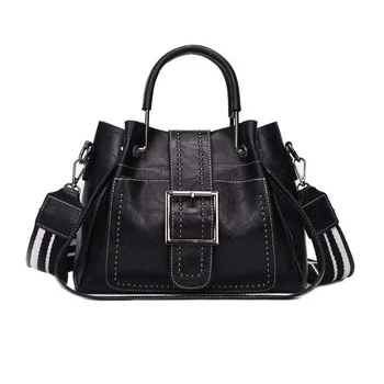 

Bags For Women Fashion PU Leather Handbags Crossbody Bag For Women Vintage Bucket Shoulder Bag