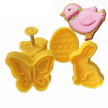 

Cookie Stamp Biscuit Mold Snowman Cookie Plunger Cutter Easter Rabbit Egg Christmas Kitchen Cookie Cutters Baking Mold Tools