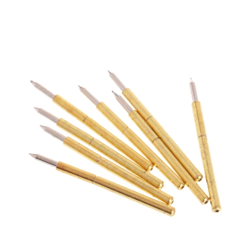 100 Pcs Dia 1.02mm Length 15.85mm 100g Spring Test Probe Pogo Pin Tool P75-B1