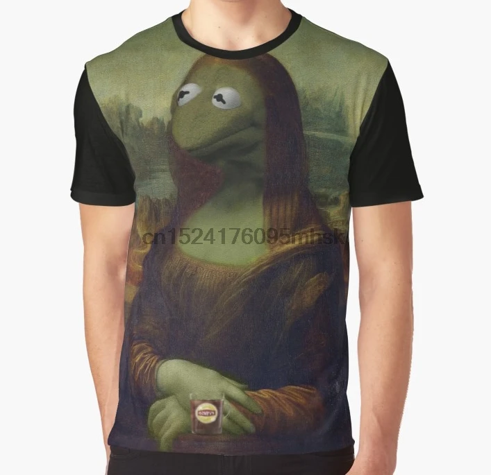 

All Over Print Men t shirt Funny tshirt Mona Kermit Graphic Women T-Shirt