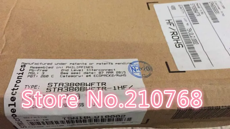 100% Новый оригинальный 10 шт./лот STA380BWFTR STA380BWF STA380 регулятор громкости QFN48 |