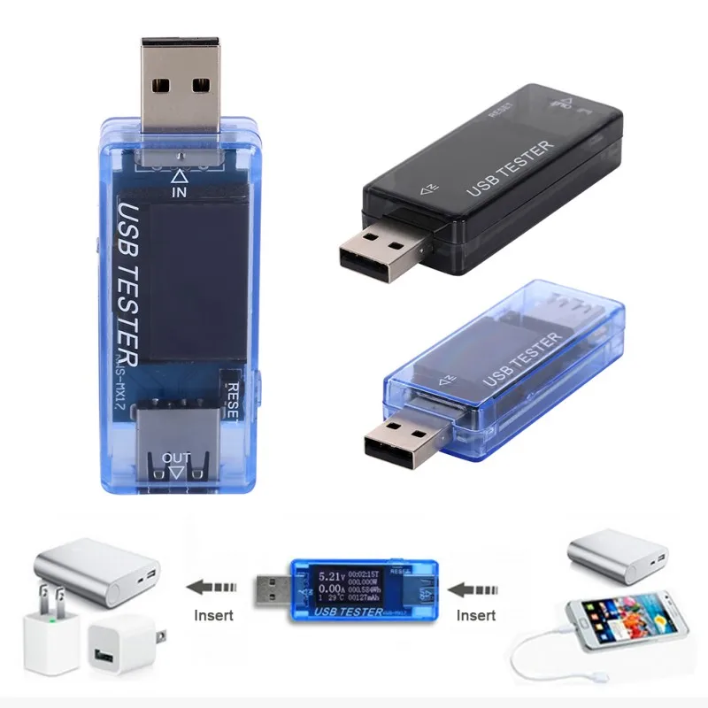 USB Тестер измеритель напряжения тока прозрачное покрытие для Xiaomi Iphone цифровой дисплей Quick Charge power Bank вольтметр