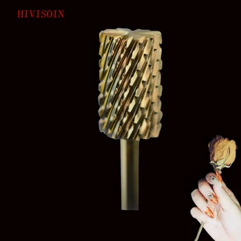 

1pcs HIVISOIN Carbide Nail Drill Bit - Big Pink&White Bit - C (60029080) Gold
