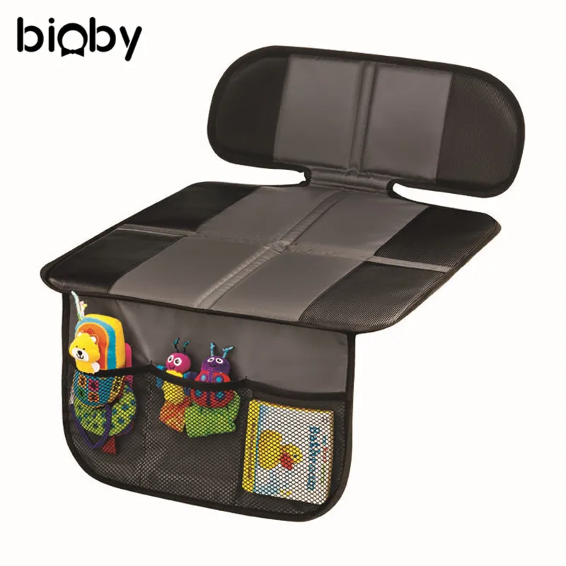 

Black Car Seat Covers With Storage Bags Baby Child Auto Safety Anti Slip Protection Pad Cushion Seat Liners Protective Mat