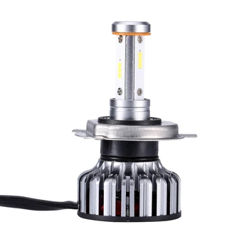 

2Pcs V18 4 Face 8000Lm Csp Car Headlight 60W / 360 Degree No Dead Angle Lighting Lamp 3 Kinds Of Lights Can Be Replaced H4