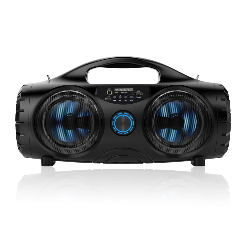 

Heavy Bass Portable Wireless bluetooth Subwoofer With Mic/TF/USB/FM radio Super Bass outdoor speaker Party Speaker belly speaker