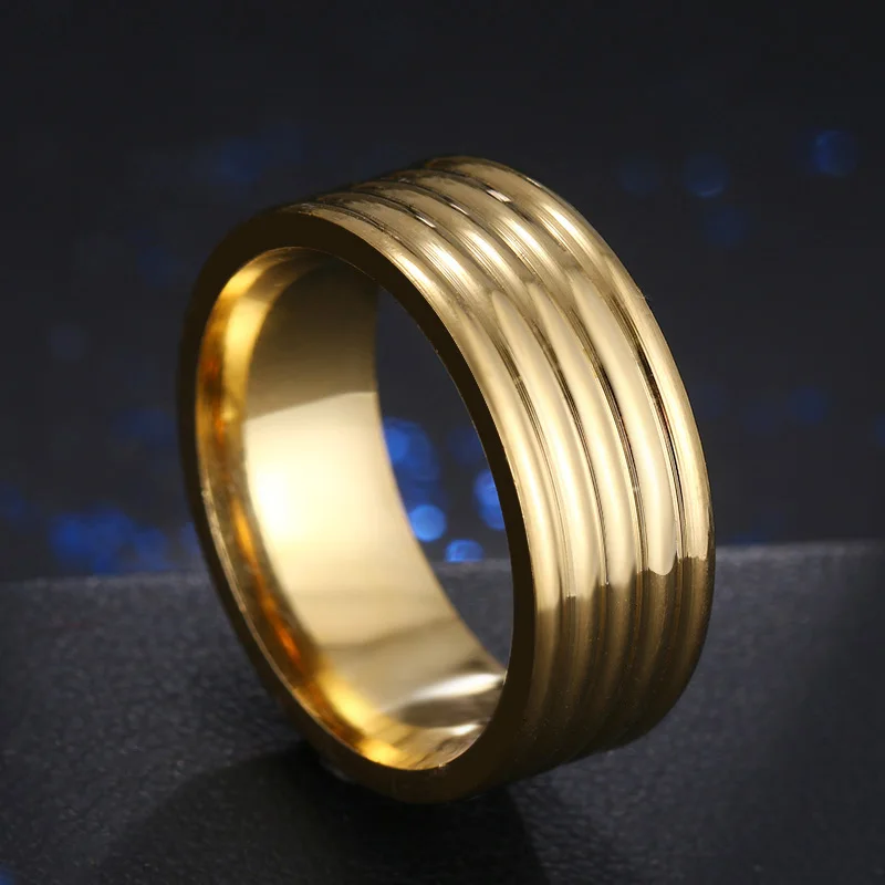 

Hibobi Stainless Steel Rings Men Engagement Anel Masculino Rings For Male Wedding bague Anillos Hombre Jewelry