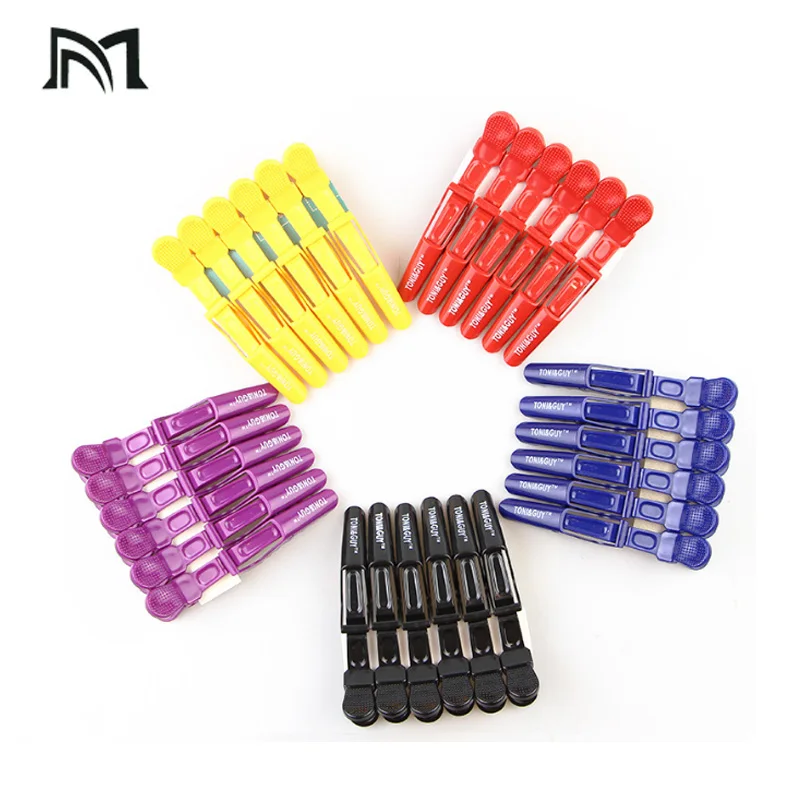 18Pcs Professional Salon Section Hair Clips DIY Hairdressing Hairpins Plastic Hair Care Styling Accessories Tools Purple One 18Pcs Professional Salon Section Hair Clips DIY Hairdressing Hairpins Plastic Hair Care Styling Accessories Tools Purple One