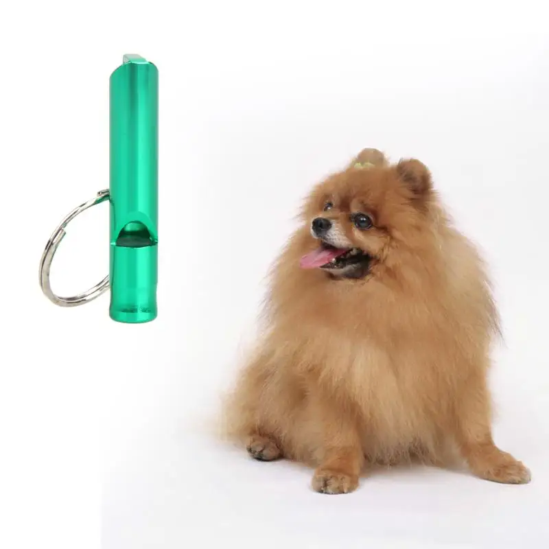 Dog Whistle Keychain Pet Training Adjustable Ultrasonic Flute Dog Whistle Sound Keychain