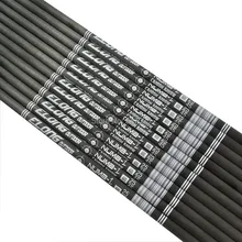 12X Pure Carbon Arrow Shaft I.D.4.2mm for Hunting Shooting Archery Arrows DIY