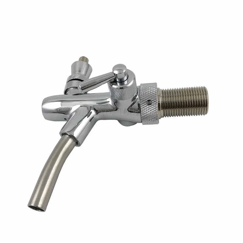 Kegerator Draft Beer Tap Faucet with adjustable Flow Controller chrome plating Shank Tap Kit for homebrew Kegging (24)