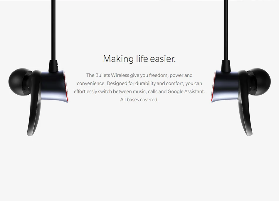 Оригинальные беспроводные наушники OnePlus Bullets, наушники для OnePlus 6 T, черные, красные, One Plus 7, bluetooth-гарнитура