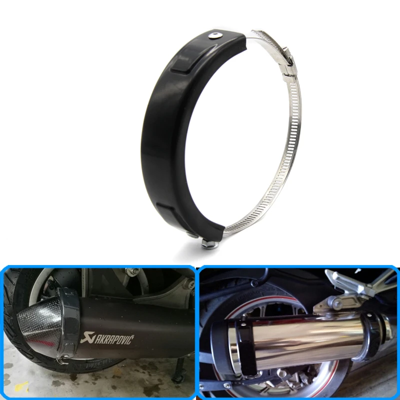 

For HONDA CB400 CB1100 CB1300 Motorcycle Accessories Universal Fit 100MM-140MM Oval Exhaust Protector Can Cover