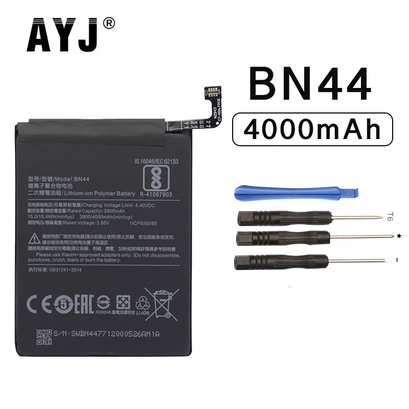 

AYJ Mobile Phone battery for XiaoMi Redmi 5 Plus 4000mAh High Capacity Polymer Replacement Battery Free Tools