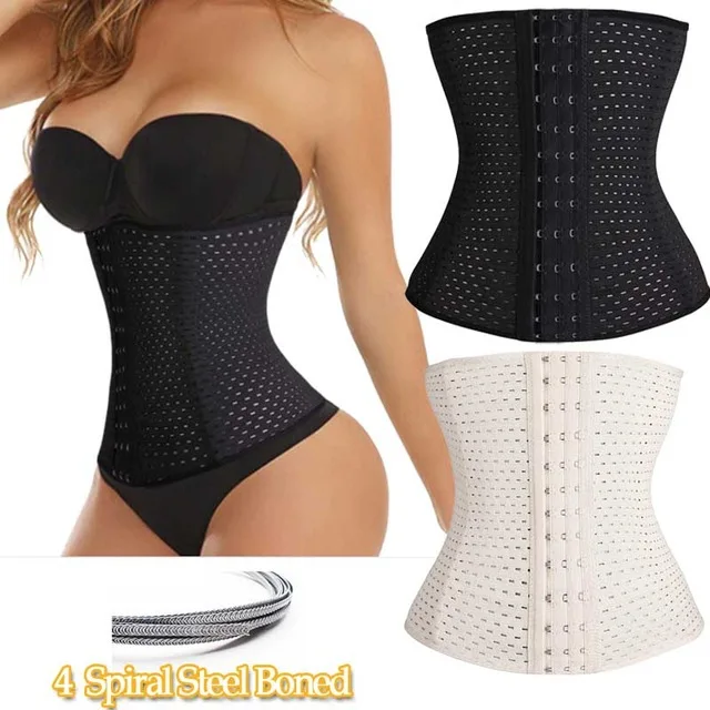 Body Shaper Underbust Waist Corset Waist Latex 4 Spiral Steel Boned Women Waist Cincher Shapewear shapewear bodysuit