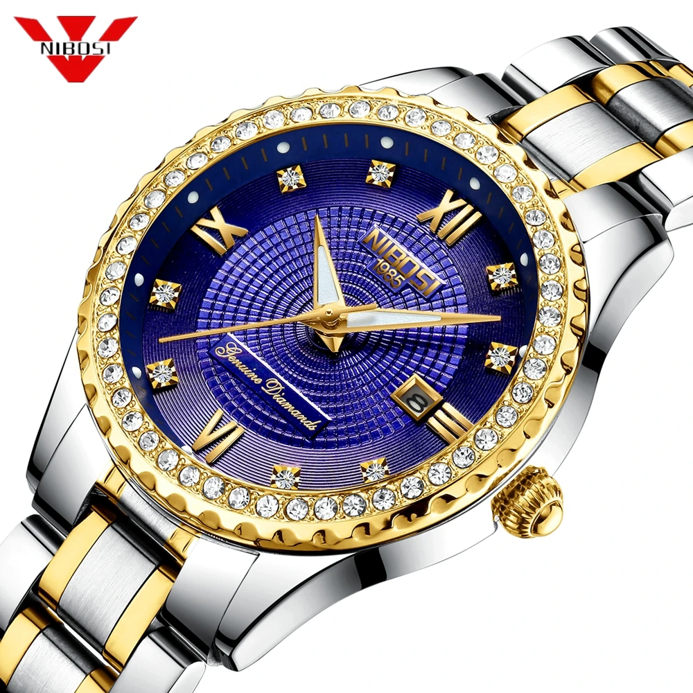 

Couple Watch NIBOSI Mens Watches Top Brand Luxury Quartz Watch Women Clock Ladies Dress Wristwatch Fashion Casual Lovers Watch