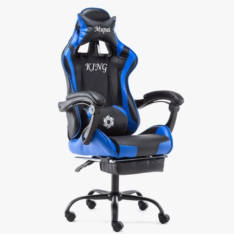  EU Massage Reclining Racing Chair Comfortable Computer Office Chair 360 Degree Revolving Gaming Rec