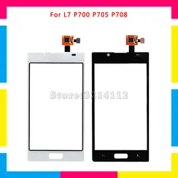 Замена высокого качества Сенсорный экран планшета Сенсор внешний Стекло объектив Панель для LG Optimus L7 P700 P705 P708 черный или белый
