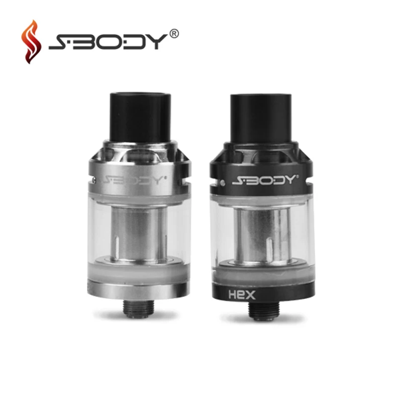 

Original Sbody Hex RTA Atomizer 0.5 Ohm 1.2 Ohm OCC Tank For Box Mods Mechanical Vape Mod