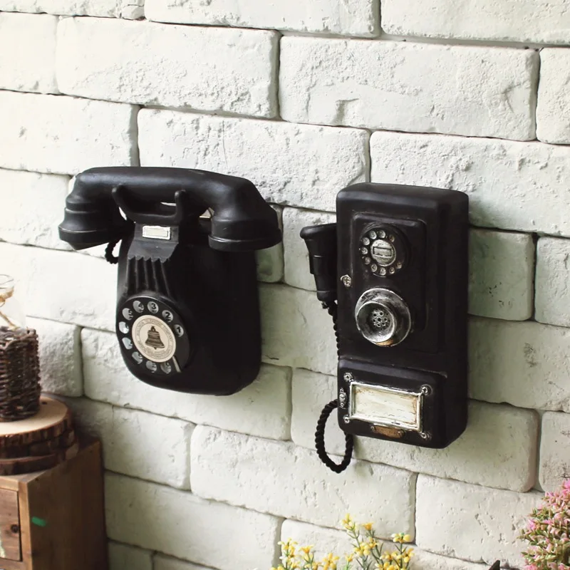 The old home decoration Bar style Home Do crafts are restoring ancient ways Wall-mounted telephone Decoration-objects