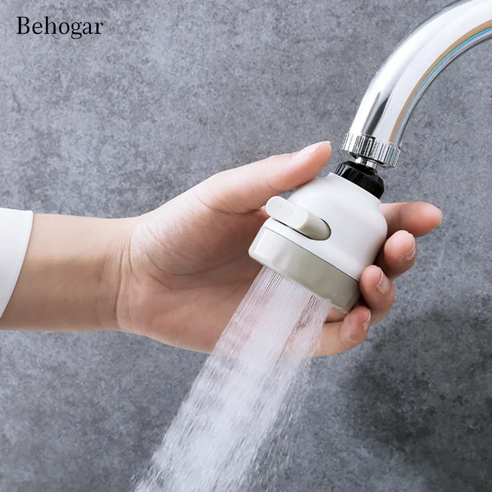 Behogar Water Saving Tap Aerator Nozzle Adjustable Faucet Shower Head