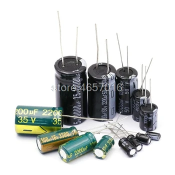

20PCS 25V1000UF 10*17mm 2.2UF-1000UF 25V 680UF 400V 4.7UF 2.2uf 50V 330UF 47UF 470UF Aluminum Electrolytic Capacitor DIP