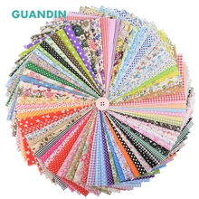 Случайный тонкой хлопковой ткани Лоскутные материалы для шитья Скрапбукинг Fat кварталы ткани Стёганое одеяло шаблон рукоделие записки 80 шт. 20*24 см