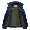 LetsKeep Retro Denim jacket men Autumn Spring Turn-Down Collar jacket men's classic outwear jean jackets coat plus size, MA403 ► Photo 3/6