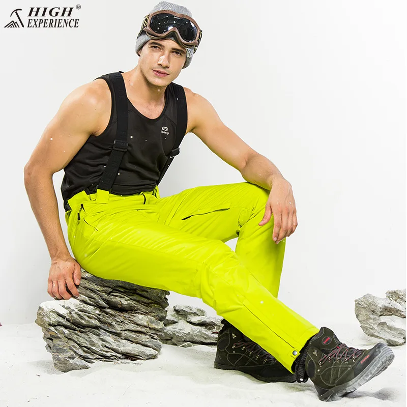 High Experience Ski Pants Men Waterproof Snowboard Trousers Breathable Thermal Outdoor Winter