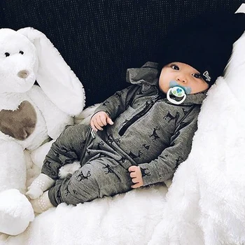 

Children's Winter Overalls For Newborn Baby Boy Girls Christmas Costumes Animal Style Infant Kids Rompers Jumpsuits With Deer