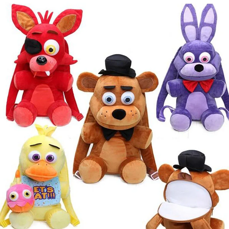 33 см FNAF Five Nights at Freddy's плюшевый рюкзак детский школьный Freddy Fazbear мангл Фокси Gloden