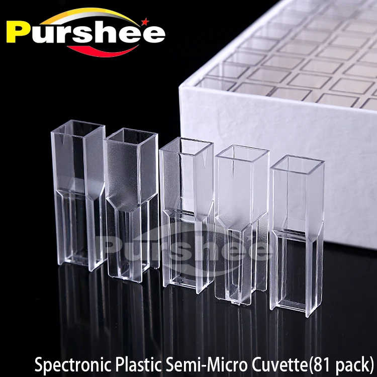 Spectronic Plastic Semi Micro Cuvette(81 pack)in Test Tube from Office