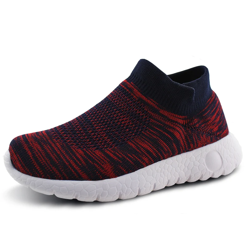 

Fly Knitted Kids Shoes boys sport breathable shoes kids school shoes girls running sneakers solid footwear protect feet shoes