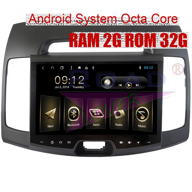 Best Roadlover Android 8.1 Car Multimedia Autoradio For Hyundai Elantra 2015 Stereo GPS Navigation Magnitol 2 Din Player Video NO DVD 9