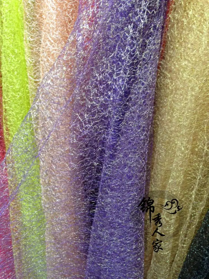 Gold Silk Gauze Net Webs Pure Manual Diy Fashion Wedding