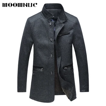 

Casual Jackets Business Plus Size Windbreaker MOOWNUC Spring Fashion Coats Male OuterWear Jackets Men MWC Fit Stand Collar 5XL