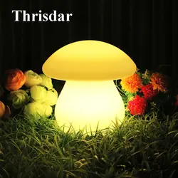Thrisdar IP68 RGB мультфильм гриб светодиодный ночник Открытый Пейзаж сада гриб свет Свадебная вечеринка chrimstmas украшения