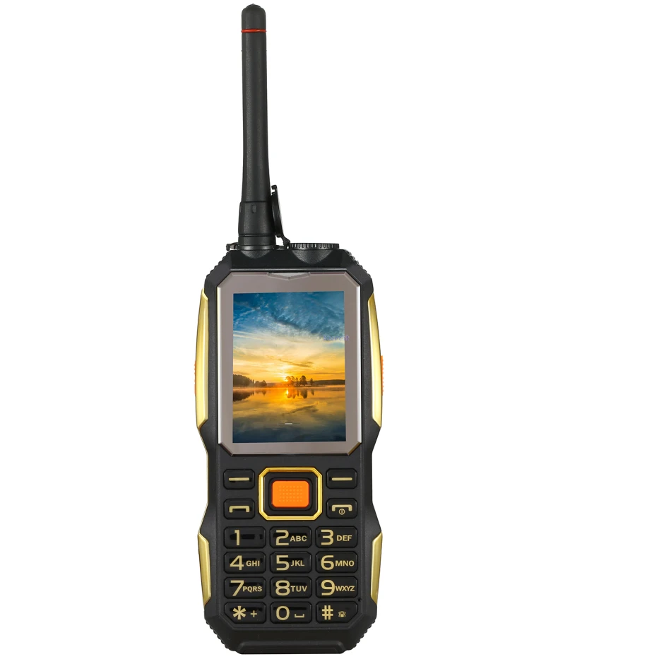 Original G1 Rugged Torch Phone Senior old man mobile phone Power bank Loud Speaker bluetooth walike talkie UHF Radio PTT 3800mAh