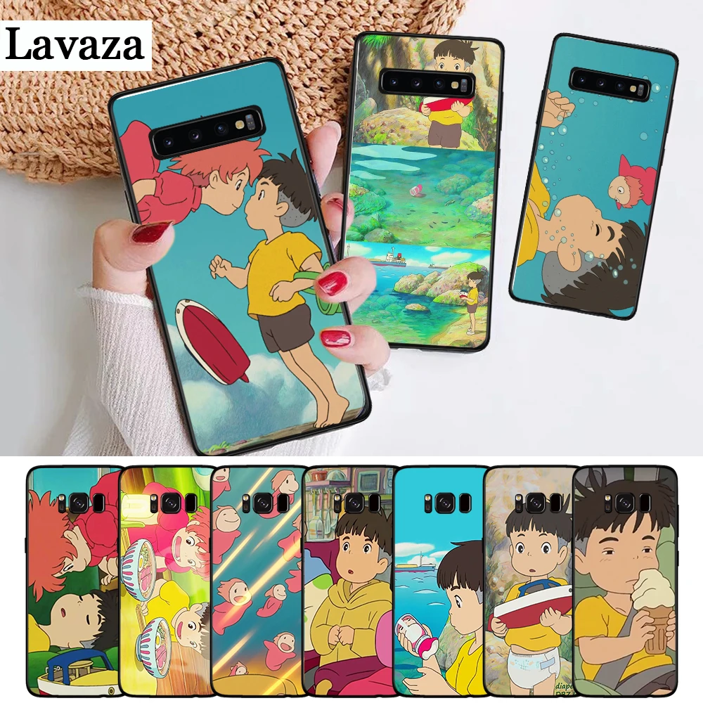 

Lavaza Hayao Miyazaki anime ponyo Silicone Case for Samsung S6 Edge S7 S8 Plus S9 S10 S10e Note 8 9 M10 M20 M30