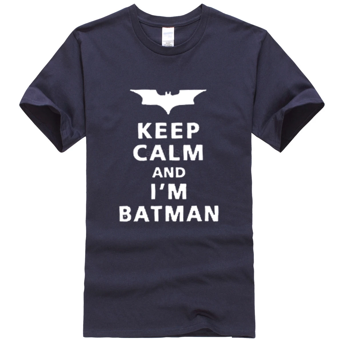 Keep Calm And I'm Batman 2019 summer T-shirt printed letter casual men's T-shirts kpop brand clothing top tees hip hop tshirt