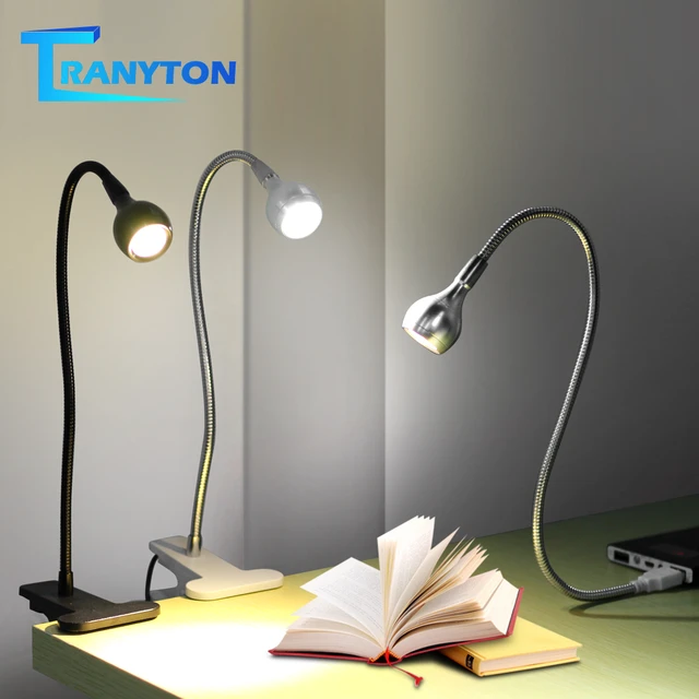 Tragbare USB LED Mini Buch Licht Lesen Licht Tisch Lampe Flexible