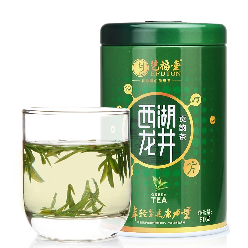 

China 2018 Spring New 50g Premium Gong Yun West Lake Dragon Well Bulk Natural Xihu Longjing Slimming Long Jing Green tea