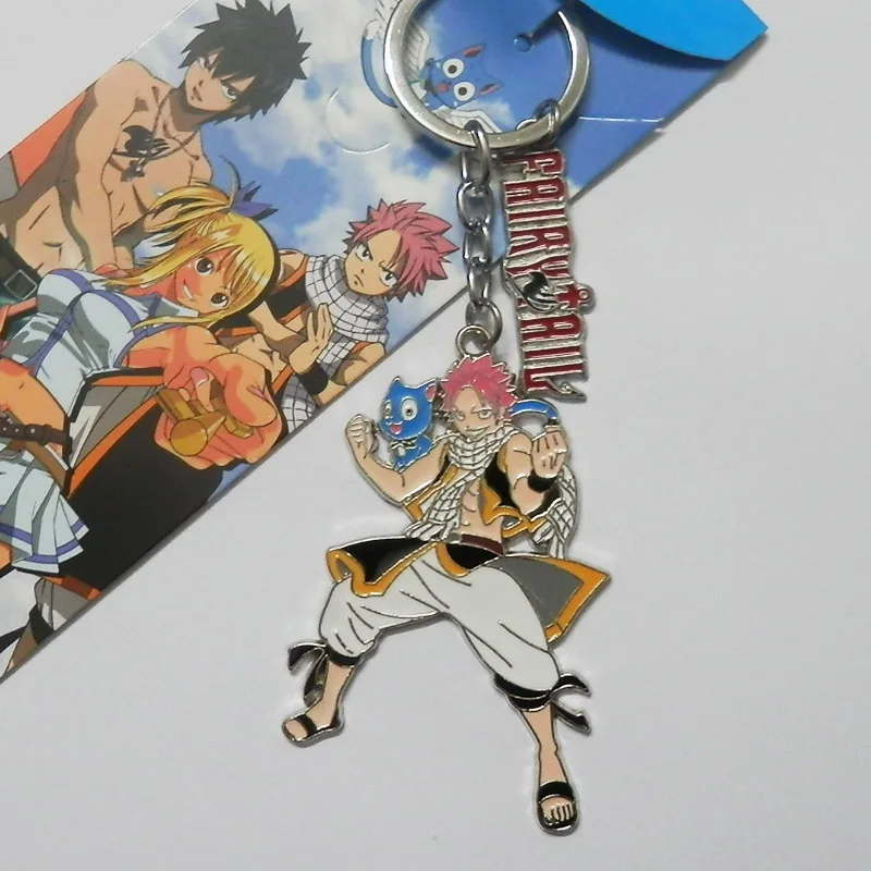 

Japan anime Fairy Tail COSPLAY necklace key chain Fashion Alloy metal Pendant periphery toy accessories Christmas present