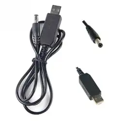 Новый USB к DC5.5 2,1 мм DC 5,5 Мощность зарядный кабель медный провод USB к DC кабель #0814