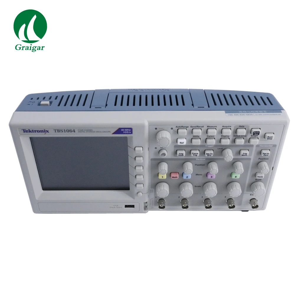 4-канальный цифровой осциллограф Tektronix TBS1064 1 GS/s отбор образцов длина записи 2 5 k |