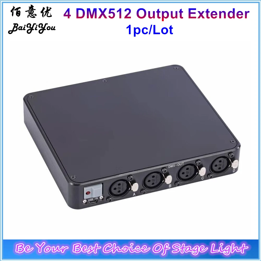 DMX Expandor 4 DMX 512 Output Extend 2048CH Mega DMX