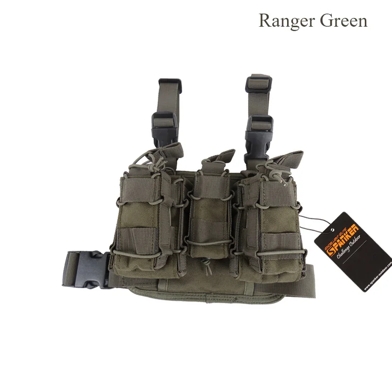 Bolsa ao ar Equipamento de Caça Excelente Elite Spanker Combinação Clipe Livre Tático Molle Perna Holsters Magezine Bolsa Militar 13 ar livre tático molle perna holsters magezine