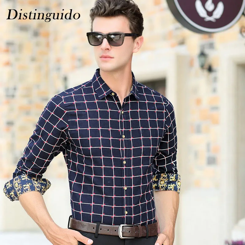 Buy Fashion Style Hot Sell Men's Shirt Print Long