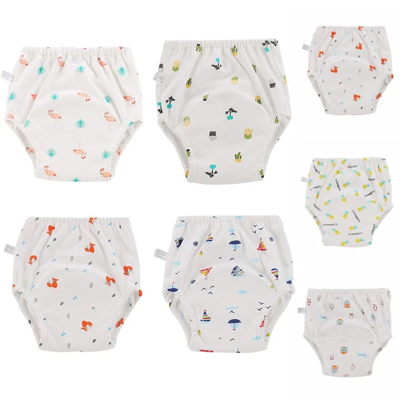 Детские хлопок мультфильм печатных Pull-on Pants унисекс Повседневное шорты pp новорожденных Короткие штаны 3-24 м S1